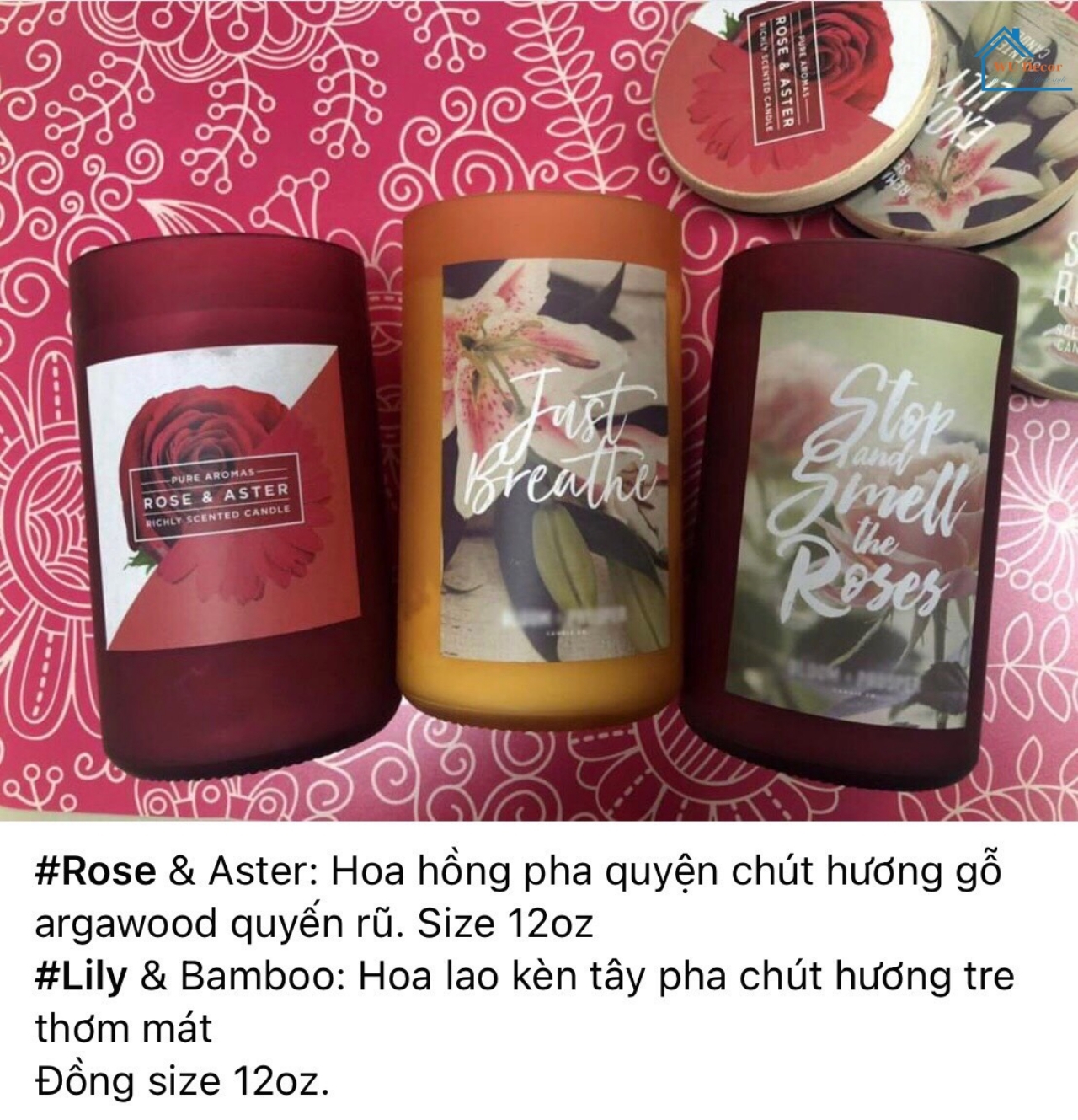 Nến thơm Just breathe exotic lily